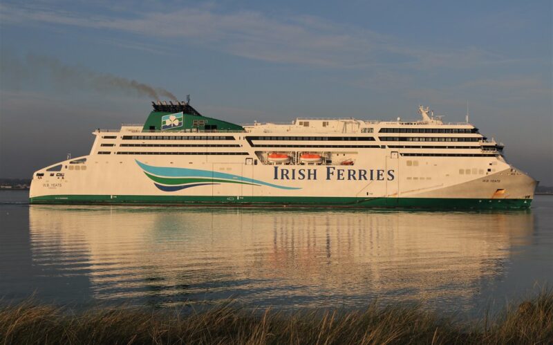 Irish Ferries covering the Dublin to Holyhead route